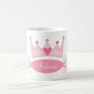 Caneca De Café Princesa Personalizada, Crianças Mug