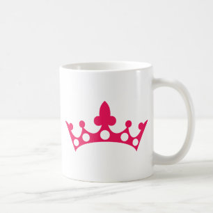Caneca De Café Princesa Rosa Tiara