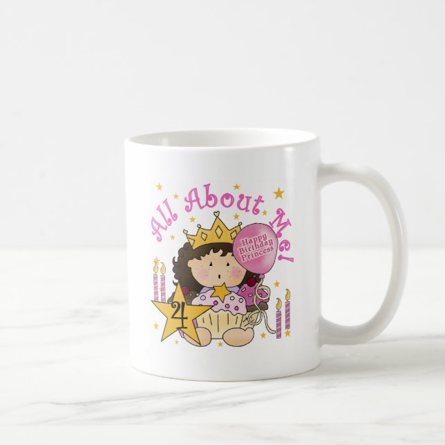 Caneca De Café Princesa Sobre Os Meus 4º Aniversário Camisetas (Direita)