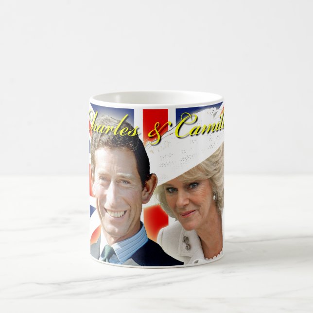 Caneca De Café Príncipe Carlos & HRH Duquesa Cornwall (Centro)