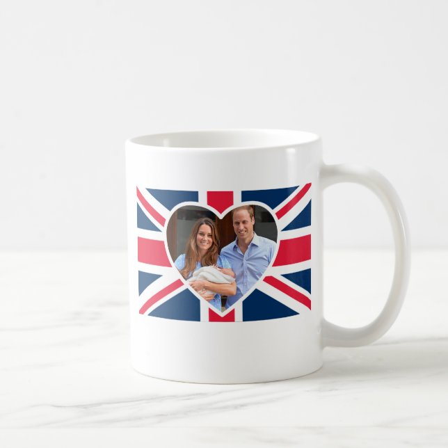 Caneca De Café Príncipe George - William & Kate (Direita)