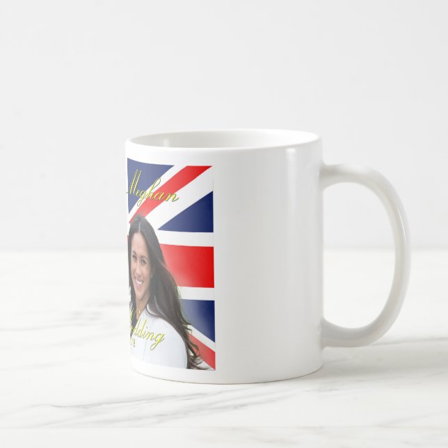 Caneca De Café Príncipe Harry e Meghan Markle Casamento Real (Direita)