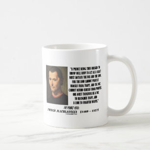 Caneca De Café Príncipe Imitação Fox e as citações de Machia