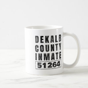 Caneca De Café Prisão presidida Halloween Costume Dekalb County G