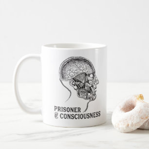 Caneca De Café Prisioneiro do neurologista do cérebro humano da