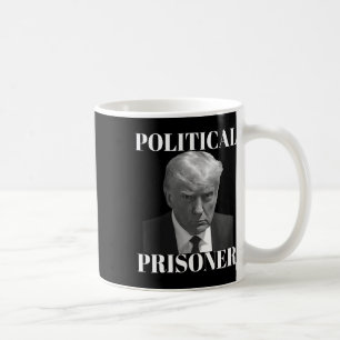 Caneca De Café Prisioneiro Donald J. Trump Black &amp; White Mugs