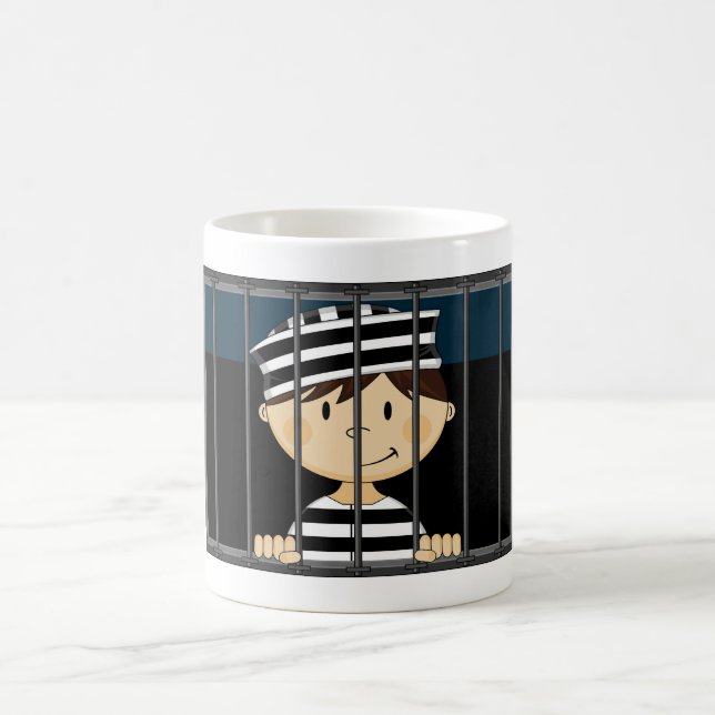 Caneca De Café Prisioneiro dos desenhos animados na pilha de (Centro)
