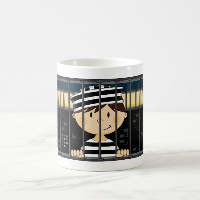Caneca De Café Prisioneiro dos desenhos animados na pilha de (Centro)