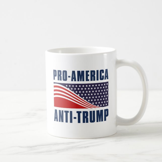 Caneca De Café Pro-America Anti Trump (Direita)