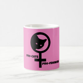 Caneca De Café Pro Cats Pro Feminismo