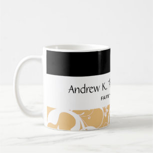 Caneca De Café Pro damasco do pessoal de escritório dental