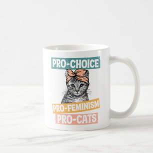 Caneca De Café Pró-Escolha, Pro-Feminismo, Pro-Cat   Tambor