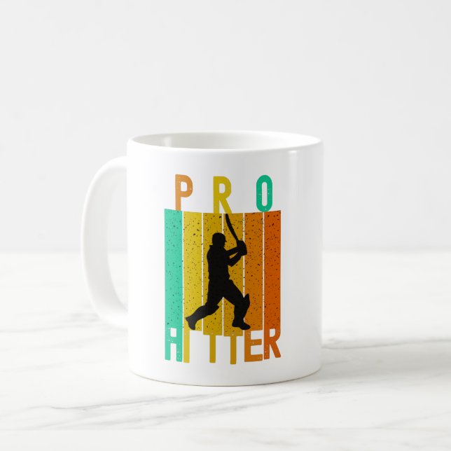 CANECA DE CAFÉ PRO HITTER BATSMAN CRICKET PLAYER - AMANHEIRO DE C (Frente Esquerda)