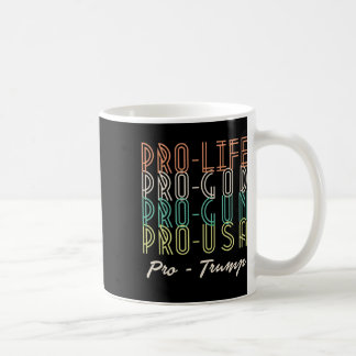 Caneca De Café Pro Trump Life God Guns Republican