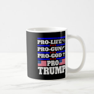 Caneca De Café Pró Trump Pró Vida Pró Arma Pró Deus Trump Bandeir
