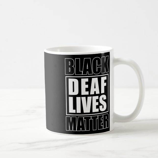 Caneca De Café Problema de vidas surdas mudas (Direita)