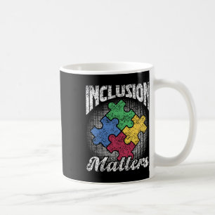 Caneca De Café Problemas de inclusão Autistas Suportam Autistas