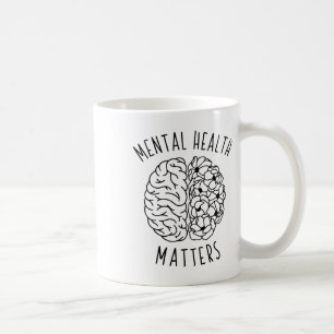 Caneca De Café Problemas de Saúde do Cérebro Humano Awarene