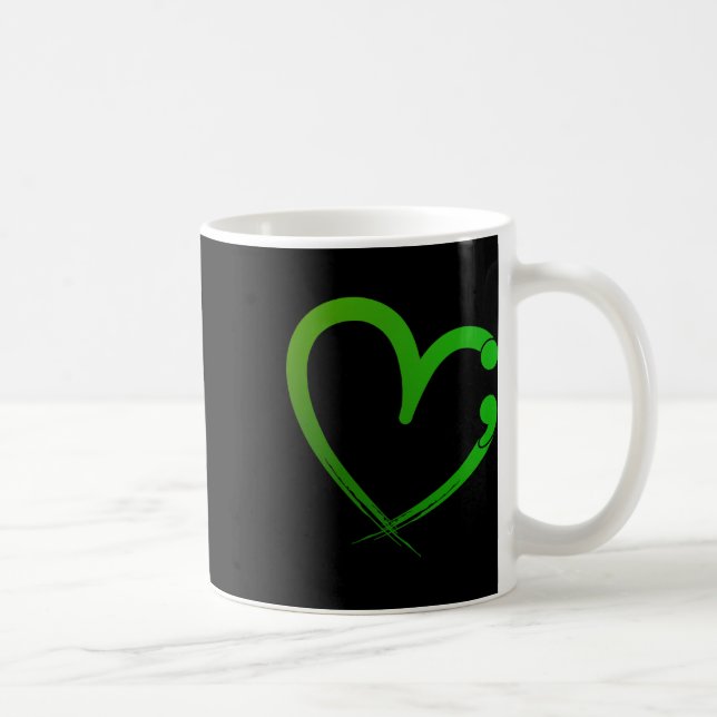 Caneca De Café Problemas de saúde Mês de Sensibilização do Coraçã (Direita)