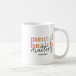Caneca De Café Problemas de saúde Sensibilização Retro Psicologis