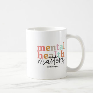 Caneca De Café Problemas de saúde Sensibilização Retro Psicologis