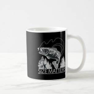 Caneca De Café Problemas de Tamanho Camisas Engraçadas de Pesca d