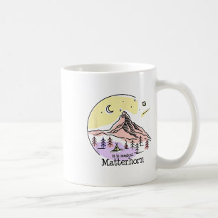 Caneca De Café Problemhorn Zermatt Suíça Montanha Caminhada Esqui