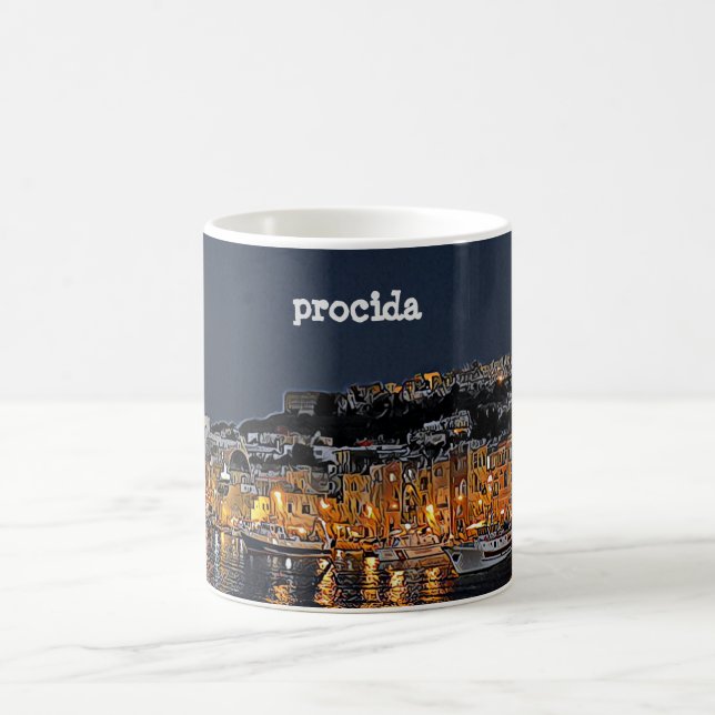 Caneca De Café PROCIDA - Marina Grande - panorama à noite - (Centro)