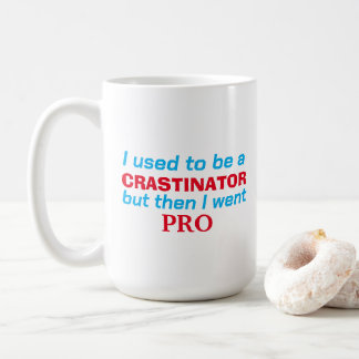 Caneca De Café Procrastinador Pro - engraçado