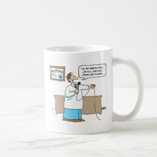 Caneca De Café Proctólogo Canta Cartoon Karaoke Engraçado Mug