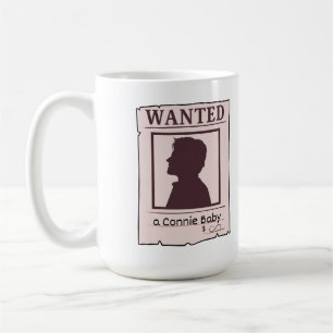Caneca De Café Procurado: Um Design de Poster Connie Bby Popula
