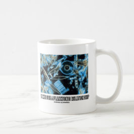 Caneca De Café Procurando Diátomos De Relação Planktônica