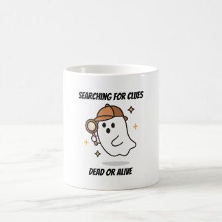 Caneca De Café Procurando Pistas Detetive Fantasma Dia das Bruxas