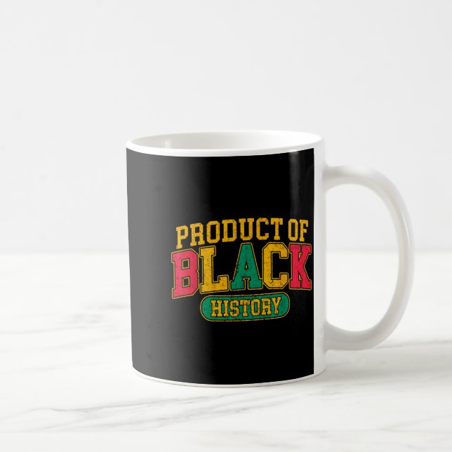 Caneca De Café Produto da história negra do patrimônio afro-ameri (Direita)