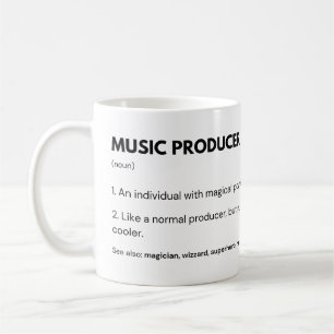 Caneca De Café Produtor De Música E Produção De Engenheiros De Áu