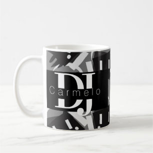 Caneca De Café Produtor de Música Robot Dripping Night Club