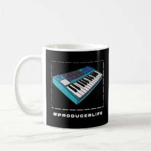 Caneca De Café Produtor musical Beatmaker Midi Keyboar