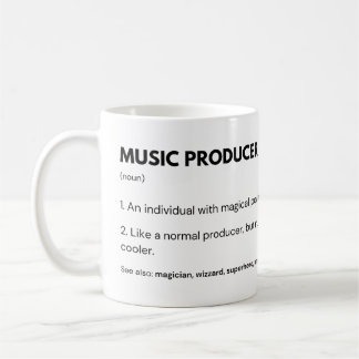 Caneca De Café Produtor Musical E Engenheiro de Áudio Produção