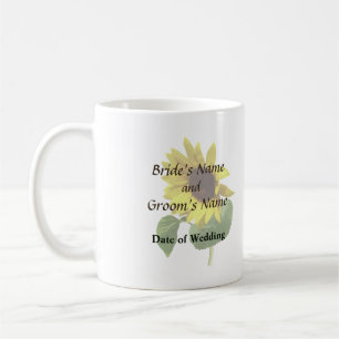 Caneca De Café Produtos para casamentos de girassol