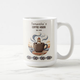 Caneca De Café Produtos Personalizados de Café Costeiro Vintage