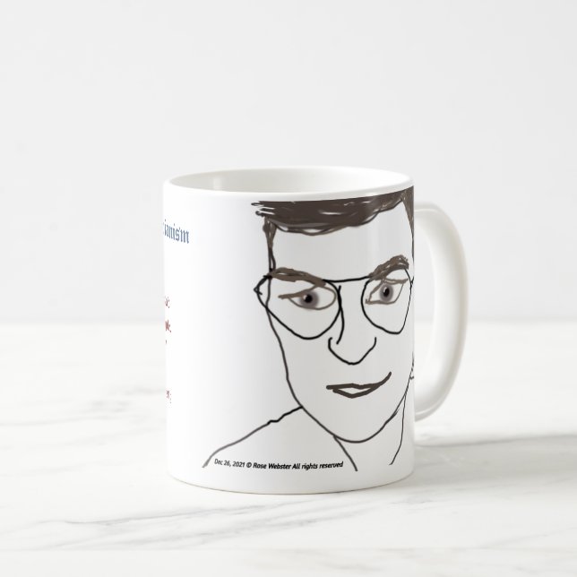 Caneca De Café Prof Mattias Desmet Mug by RoseWrites (Frente Esquerda)