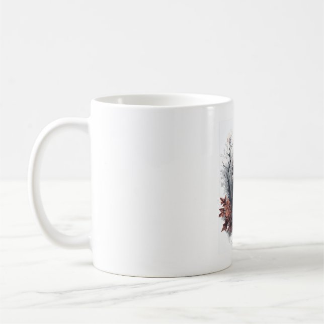 Caneca De Café Profecia da Caveira e do Corvo (Esquerda)