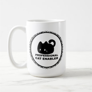 Caneca De Café Professional Cat Enabler