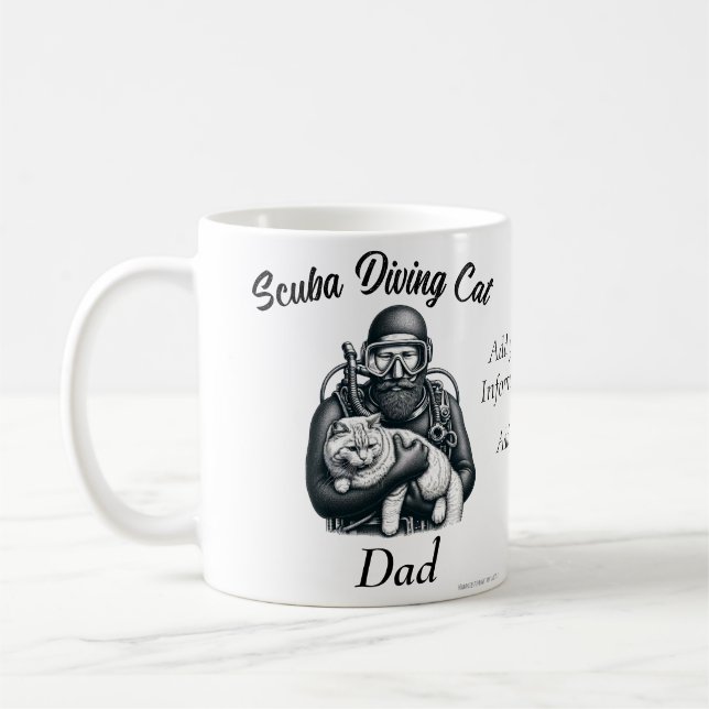 Caneca De Café   Professional Scuba Diver Funny Personalize (Esquerda)