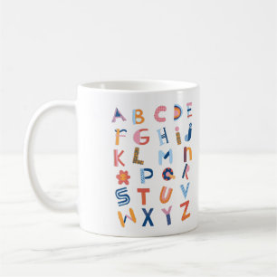 Caneca De Café Professor ABC Alfabeto Inglês Crianças Fofas