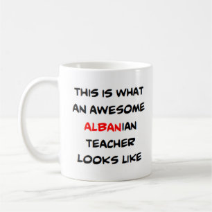 Caneca De Café professor albanês, incrível