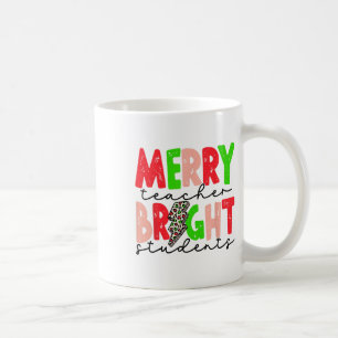 Caneca De Café Professor Alegre Natal Divertido Alunos Brilhantes