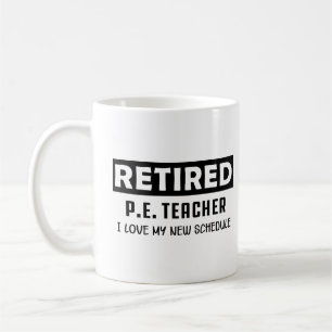 Caneca De Café Professor aposentado de educação física, adoro min