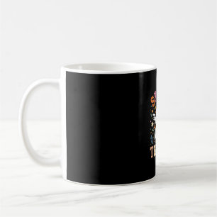 Caneca De Café Professor Assustador Fantasma Fofo Design de Hallo