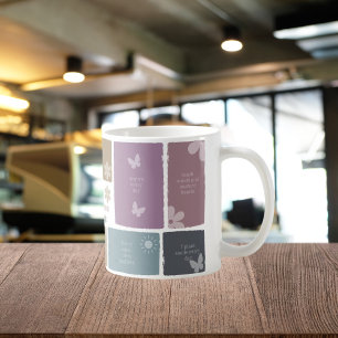 Caneca De Café Professor Boho Presente com Afirmações e Scrapbook